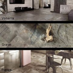 San Savino, Concrete Look Tile & Mosaics Room Scenes