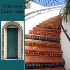 Talavera Deco Tiles, Hand Crafted Mexican Tiles