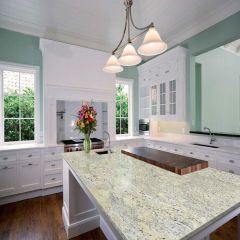 White Ice Countertop and Island